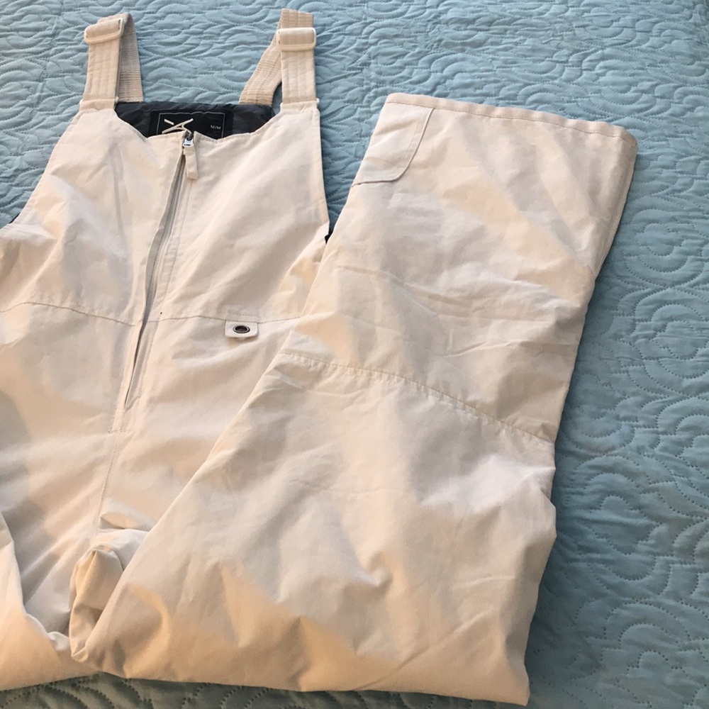 ARCTIX White Ski Bib Overalls Snowboarding Sledding Winter Size Medium M